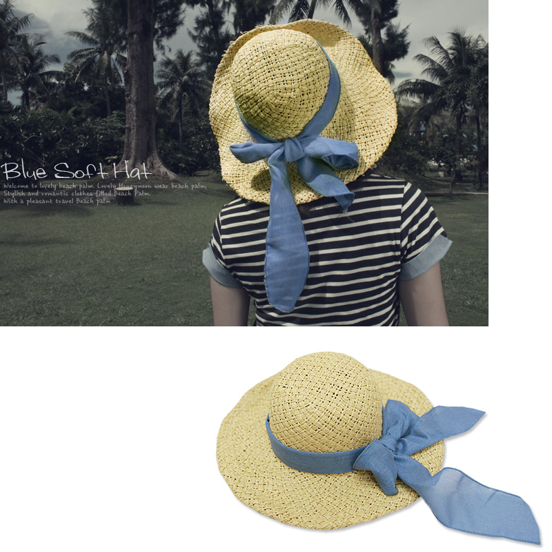 블루 소프트 중챙여성 모자