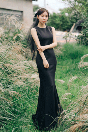 [셀프웨딩]도로시 블랙 머메이드 드레스