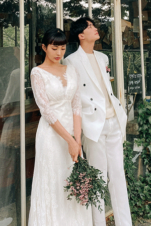[셀프웨딩] 빈티지 레이스 웨딩 드레스